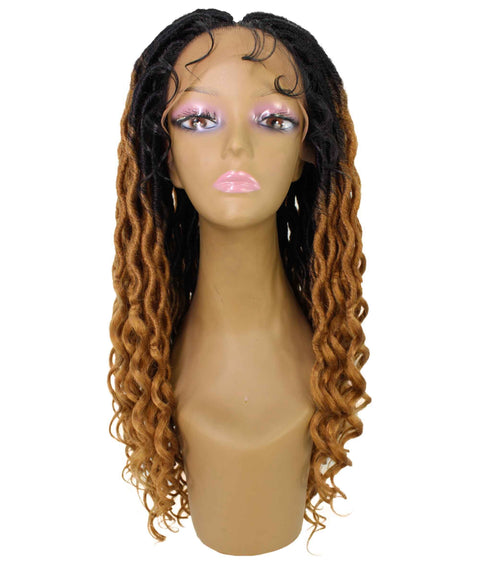 Andrea 22 Inch Honey Blonde Ombre Bohemian Braid wig
