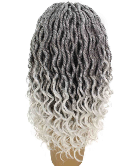 Andrea 22 Inch White Ombre Bohemian Braid wig