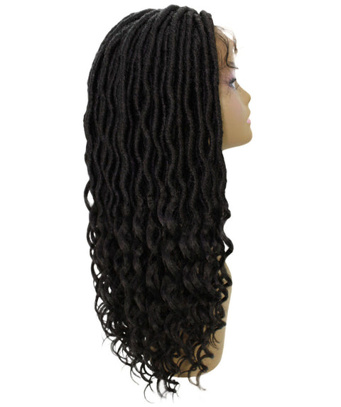 Andrea 31 Inch Black Bohemian Braid wig