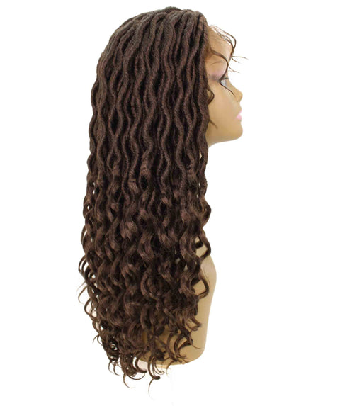 Andrea 31 Inch Chestnut Brown Bohemian Braid wig
