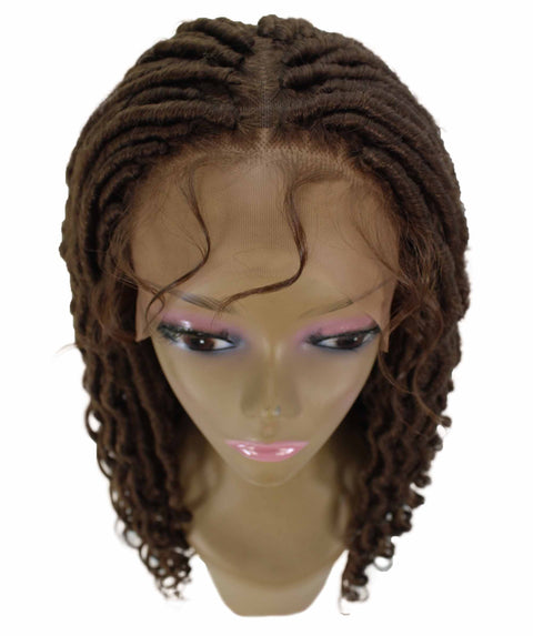 Andrea 31 Inch Medium Brown Bohemian Braid wig