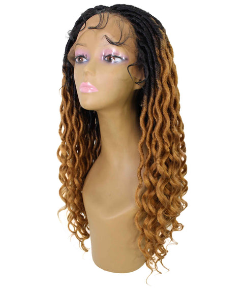 Andrea 31 Inch Honey Blonde Ombre Bohemian Braid wig