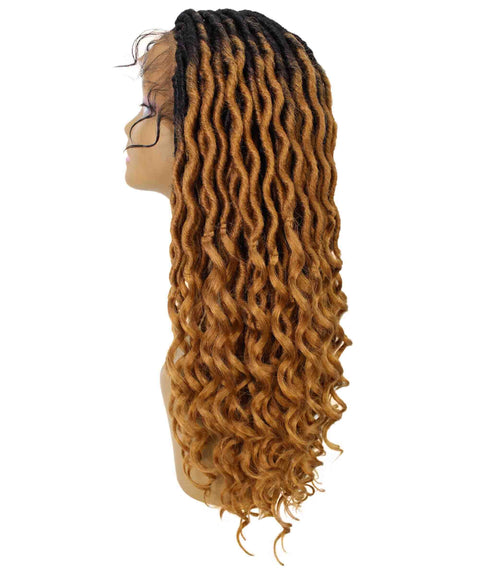 Andrea 31 Inch Honey Blonde Ombre Bohemian Braid wig