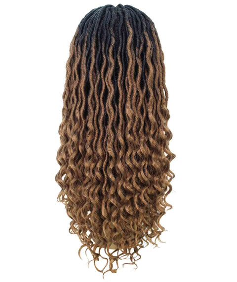 Andrea 31 Inch Copper Blonde Ombre Bohemian Braid wig