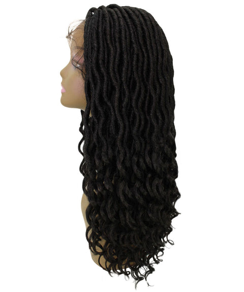 Andrea 37 Inch Black Bohemian Braid wig
