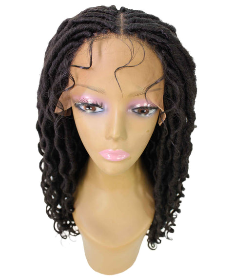 Andrea 37 Inch Dark Brown Bohemian Braid wig