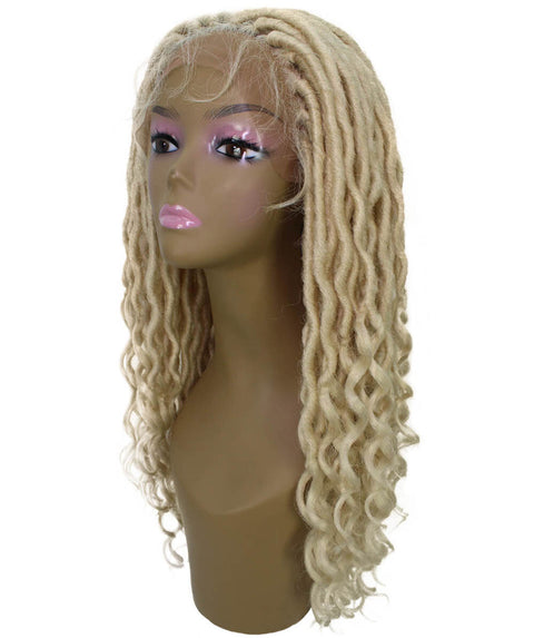 Andrea 37 Inch Light Blonde Bohemian Braid wig