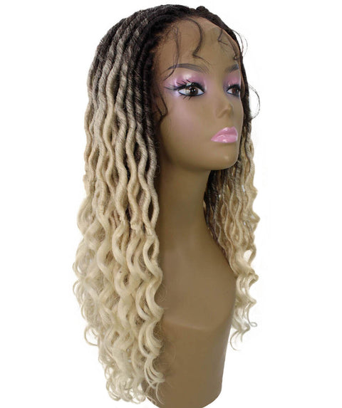 Andrea 37 Inch Blonde Ombre Bohemian Braid wig