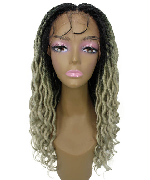 Andrea 37 Inch Grey Ombre Bohemian Braid wig