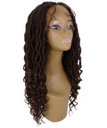 Andrea 37 Inch Dark Auburn Bohemian Braid wig