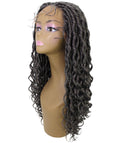 Andrea 37 Inch Charcoal Grey Bohemian Braid wig