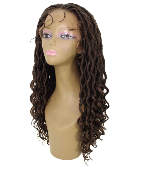 Andrea 37 Inch Chestnut Brown Bohemian Braid wig