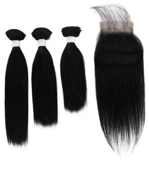 Remy human hair closure for black women, Human hair bundle 