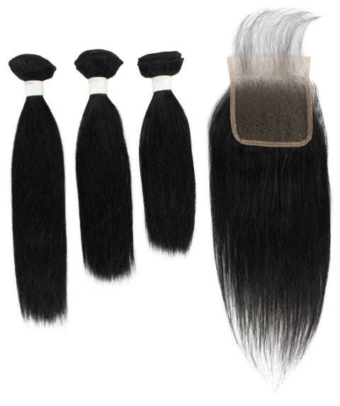 Remy human hair closure for black women, Human hair bundle 