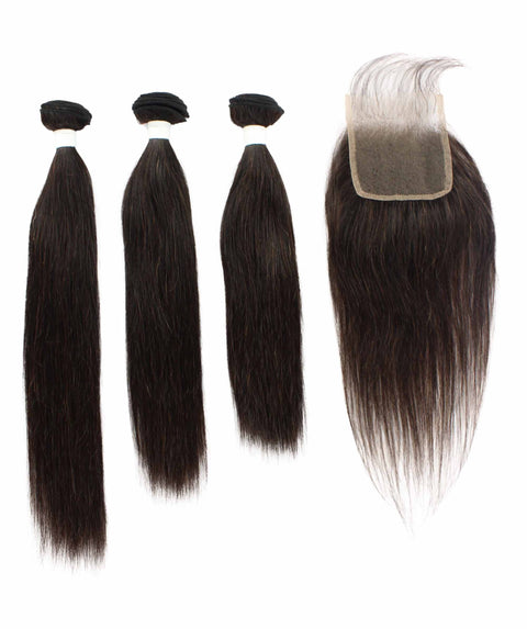 Remy human hair closure for black women, Human hair bundle 