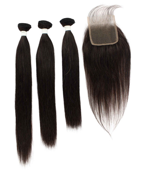 Remy human hair closure for black women, Human hair bundle 