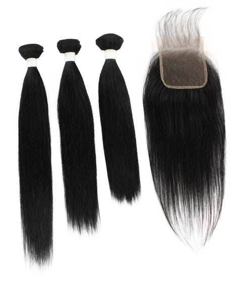Remy human hair closure for black women, Human hair bundle 