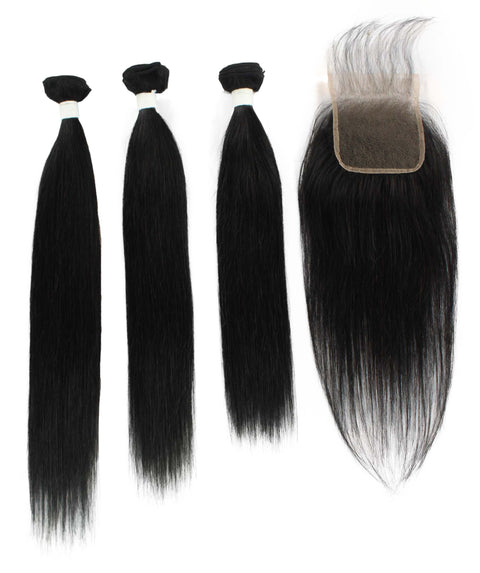 Remy human hair closure for black women, Human hair bundle 