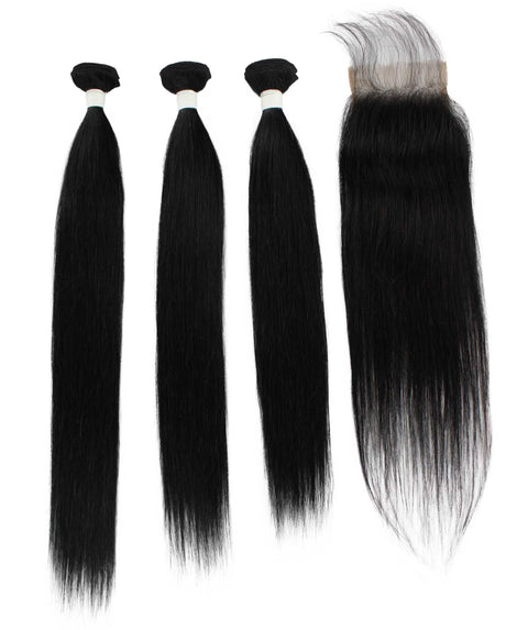 Remy human hair closure for black women, Human hair bundle 