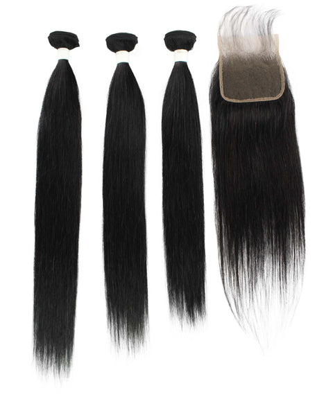 Remy human hair closure for black women, Human hair bundle 