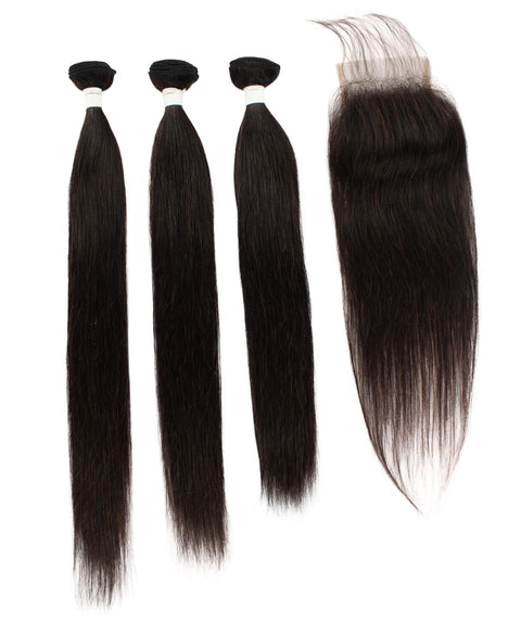 Remy human hair closure for black women, Human hair bundle