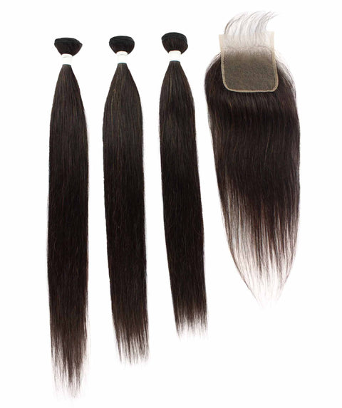 Remy human hair closure for black women, Human hair bundle