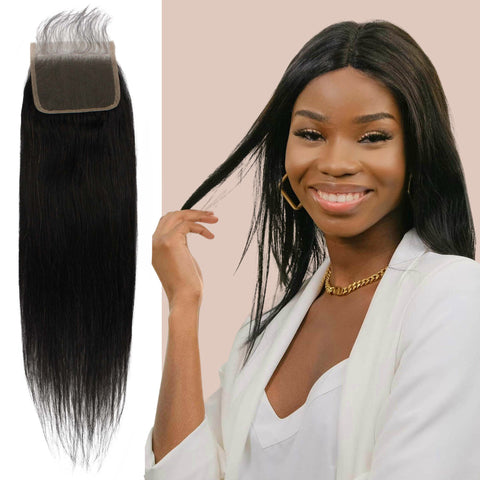best natural black straight single virgin remy brazilian human hair closure 5x5 frontal hd lace baby hairs weaving crochet 8" 10" 12" 14" 16" 18" 20" 22" inch length