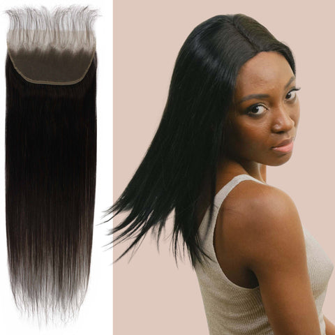 Natural Black Human hair closure
