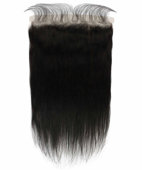 best natural black straight single virgin remy brazilian human hair closure 13x5 frontal hd lace baby hairs weaving crochet 8" 10" 12" 14" 16" 18" 20" 22" inch length