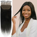 best natural black straight single virgin remy brazilian human hair closure 13x5 frontal hd lace baby hairs weaving crochet 8" 10" 12" 14" 16" 18" 20" 22" inch length