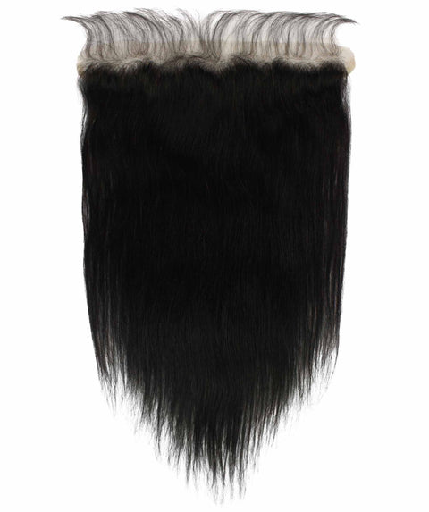 best natural black straight single virgin remy brazilian human hair closure 13x6 frontal hd lace baby hairs weaving crochet 8" 10" 12" 14" 16" 18" 20" 22" inch length