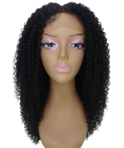 Serenity Black Ringlet Lace Wig