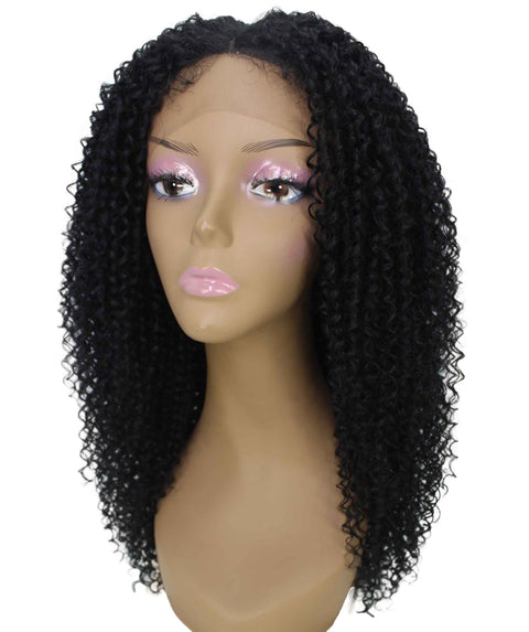 Serenity Black Ringlet Lace Wig
