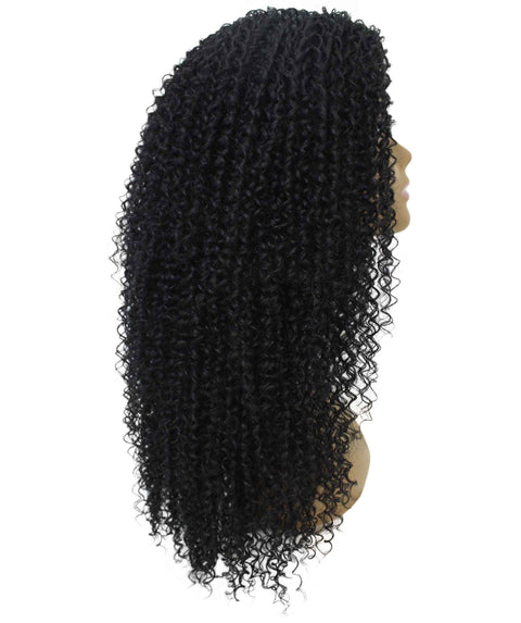 Serenity Black Ringlet Lace Wig