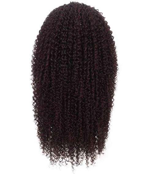 Serenity Deep Red and Black Blend Ringlet Lace Wig