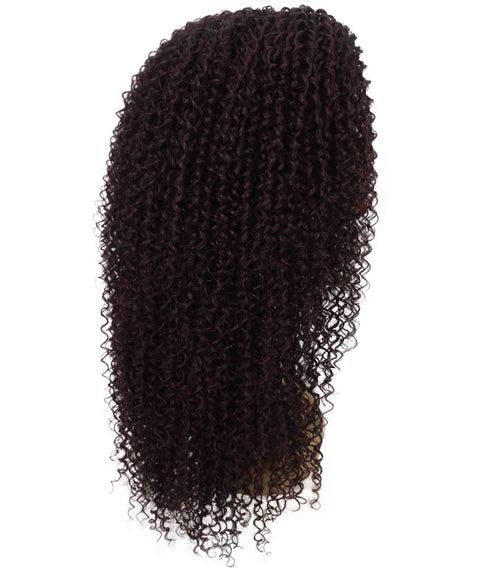 Serenity Deep Red and Black Blend Ringlet Lace Wig