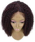 Serenity Deep Red and Black Blend Ringlet Lace Wig