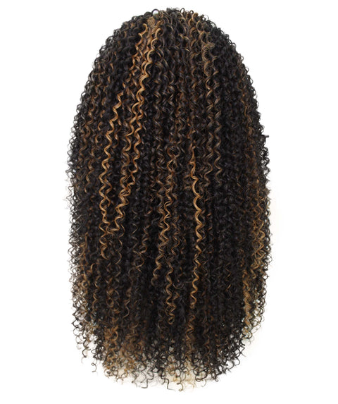 Serenity Black with Golden Ringlet Lace Wig