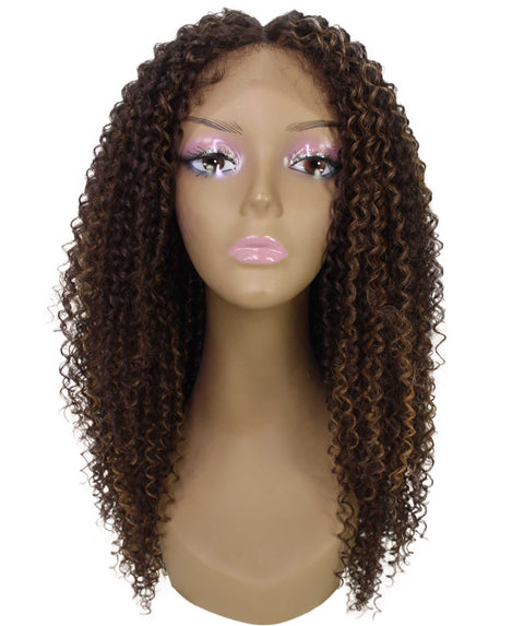 Serenity Brown with Golden Ringlet Lace Wig