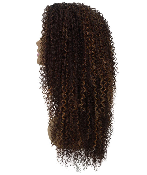 Serenity Brown with Golden Ringlet Lace Wig