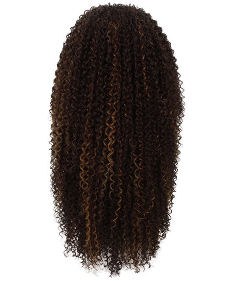 Serenity Brown with Golden Ringlet Lace Wig