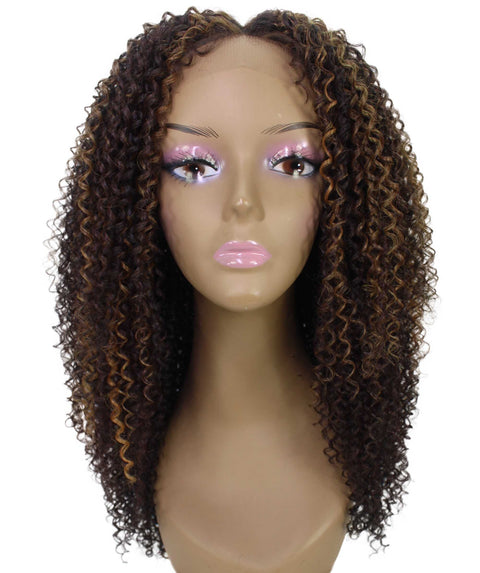 Serenity Carmel Brown Blend Ringlet Lace Wig