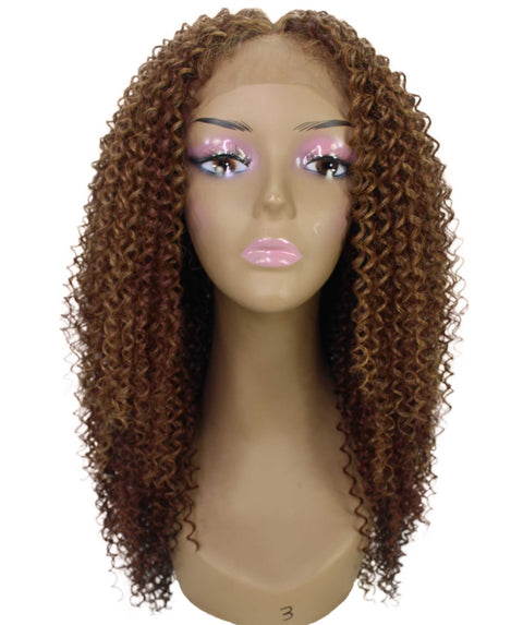 Serenity Copper Aubum Blend Ringlet Lace Wig