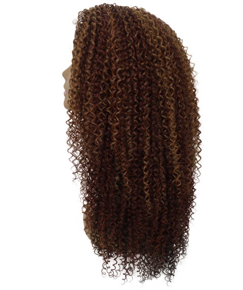 Serenity Copper Aubum Blend Ringlet Lace Wig