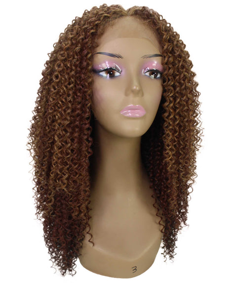 Serenity Copper Aubum Blend Ringlet Lace Wig