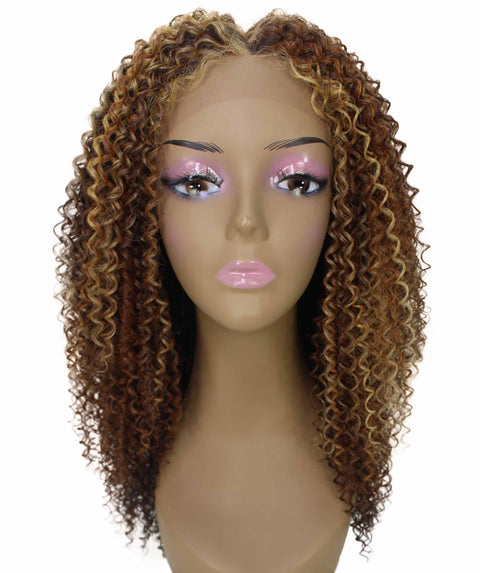 Serenity Aubum Brown Blend Ringlet Lace Wig