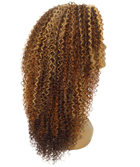Serenity Aubum Brown Blend Ringlet Lace Wig