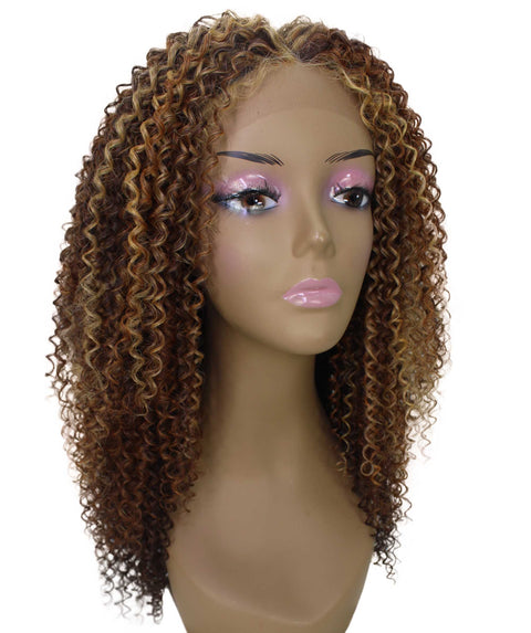 Serenity Aubum Brown Blend Ringlet Lace Wig