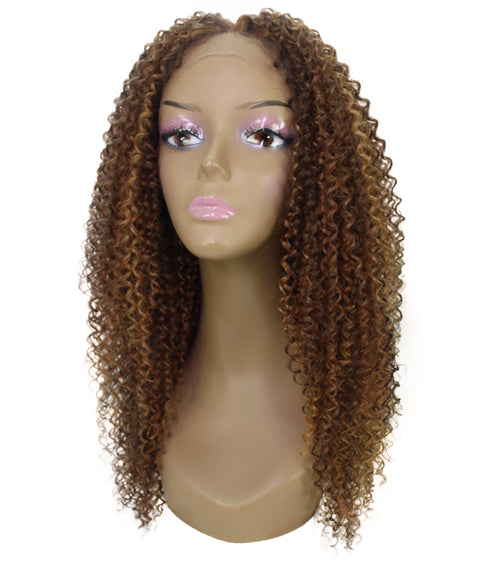 Serenity Light Brown Blend Ringlet Lace Wig