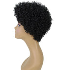 Vale 11 inch Black Short Afro Full Wig